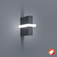 Helestra OKI A18803.93 LED-Wandleuchte 8 W 3000 K Warmweiß, Graphit, 520 lm, IP54, dimmbar